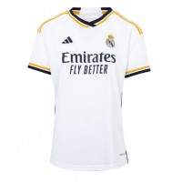 Camiseta Real Madrid Antonio Rudiger #22 Primera Equipación Replica 2023-24 para mujer mangas cortas